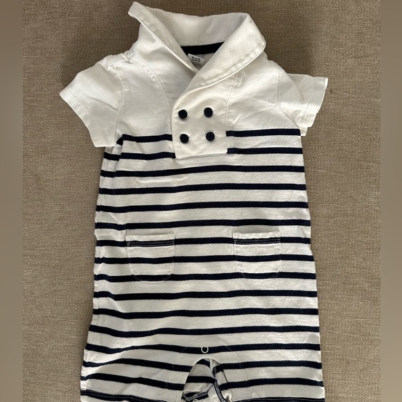 JANIE AND JACK romper one piece striped - Picture 1 of 3